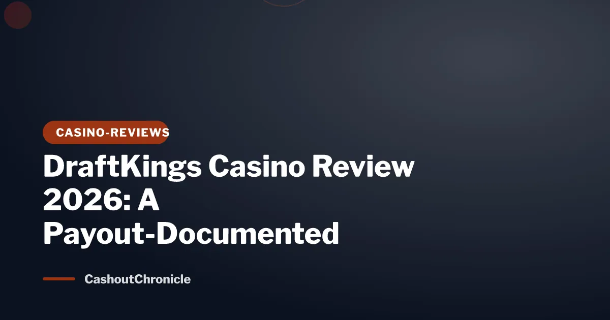 DraftKings Casino Review 2026: A Payout-Documented Verdict